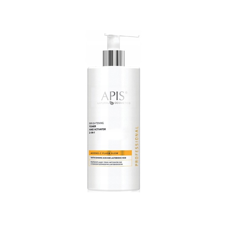 Apis Adeno-C Flash Glow illuminating toner and activator 2 in 1 500 ml