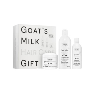 Ziaja Goat Milk Hair Gift Set: Shampoo 400ml + Conditioner 200ml + Mask 200ml