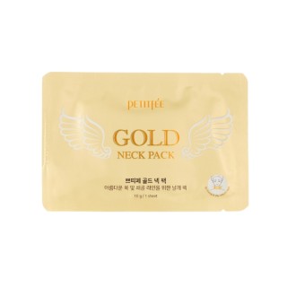 Зміцнююча hydro -гелева маска для шиї Petitfee Gold Neck Pack 10 г