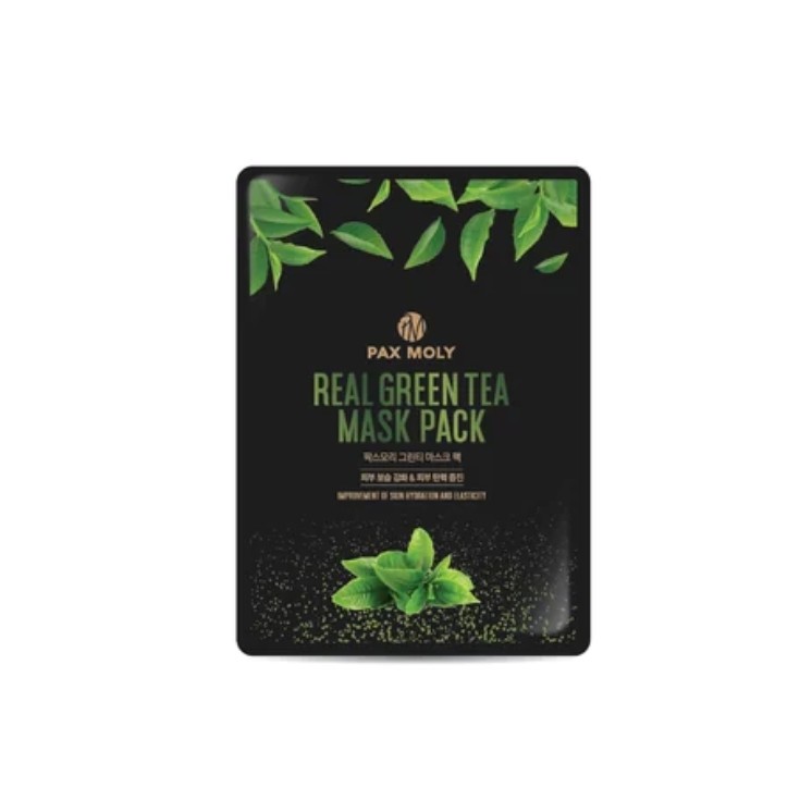 Pax Moly Real Green Tea łagodząca Maska w płachcie z Zieloną Herbatą 25 ml