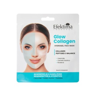 Collagen тканинна маска Efektima Glow з колагеном та пептидами для регенерації 1 шт.