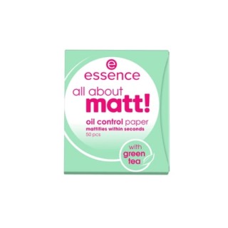Матувальні промокаючі папірці Essence All About Matt ! 50 шт.