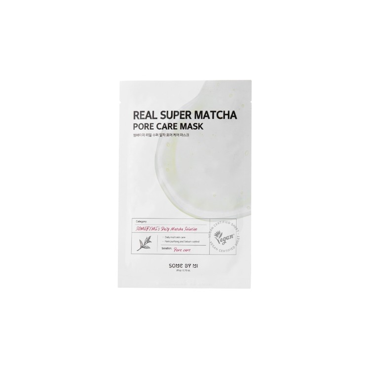 Some By Mi Real Super Matcha Purifying Face Sheet Mask 20g