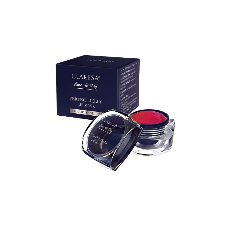 Claresa Care All Day Perfect Jelly Lip Mask Intensively Regenerating Gel Lip Mask Vanilla Cherry 8 g