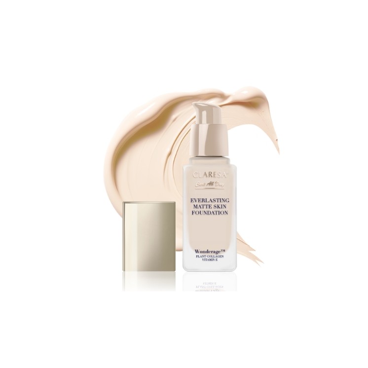 Claresa Everlasting Matte Skin Mattifying and Smoothing Foundation /01/ Porcelain 32 ml