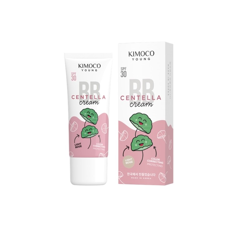 BB-крем для обличчя Kimoco Young Centella SPF30 з екстрактом центели Light Beige 40 мл