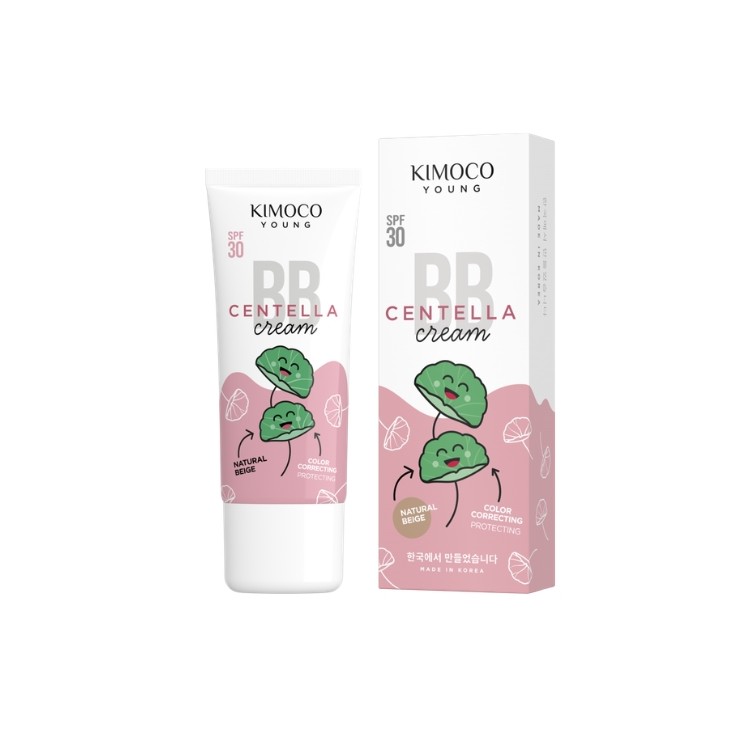 Kimoco Young Centella BB Krem do twarzy SPF30 z ekstraktem z wąkrotki Natural Beige 40 ml