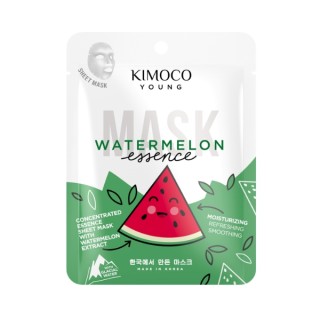 Зволожувальна тканинна маска для обличчя Kimoco Young Watermelon Essence з екстрактом кавуна 25 мл