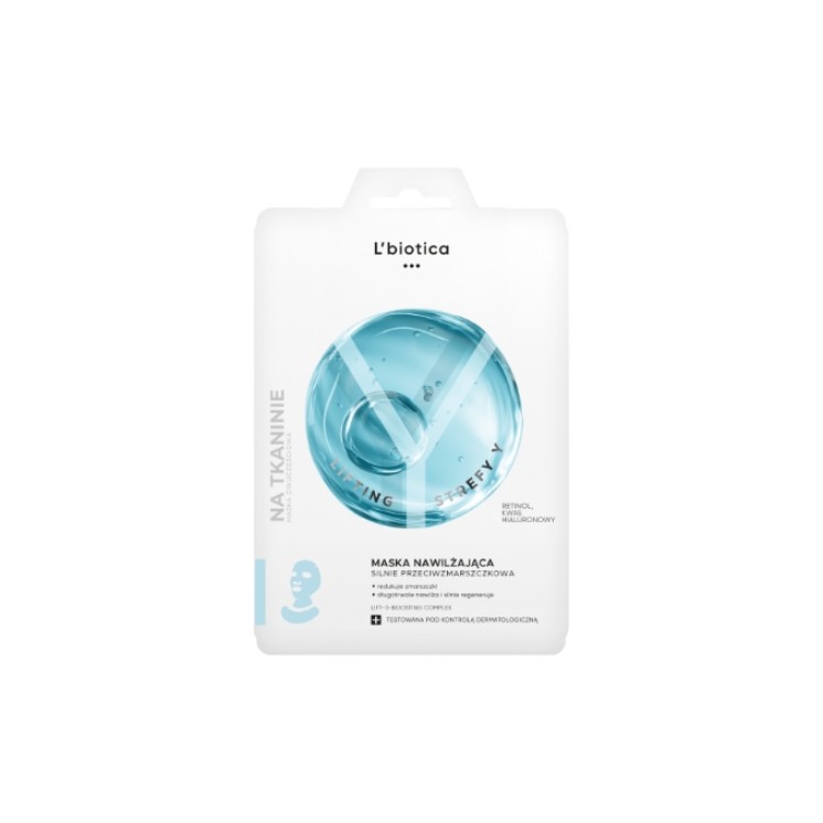L'Biotica Lifting Y Zones moisturizing sheet mask with strong anti-wrinkle properties 1 piece