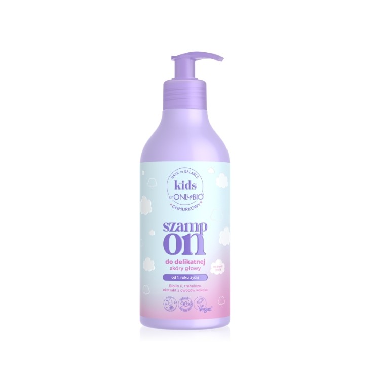 Kids шампунь ONLYBIO Hair in Balance Cloud для чутливої шкіри голови 400 мл