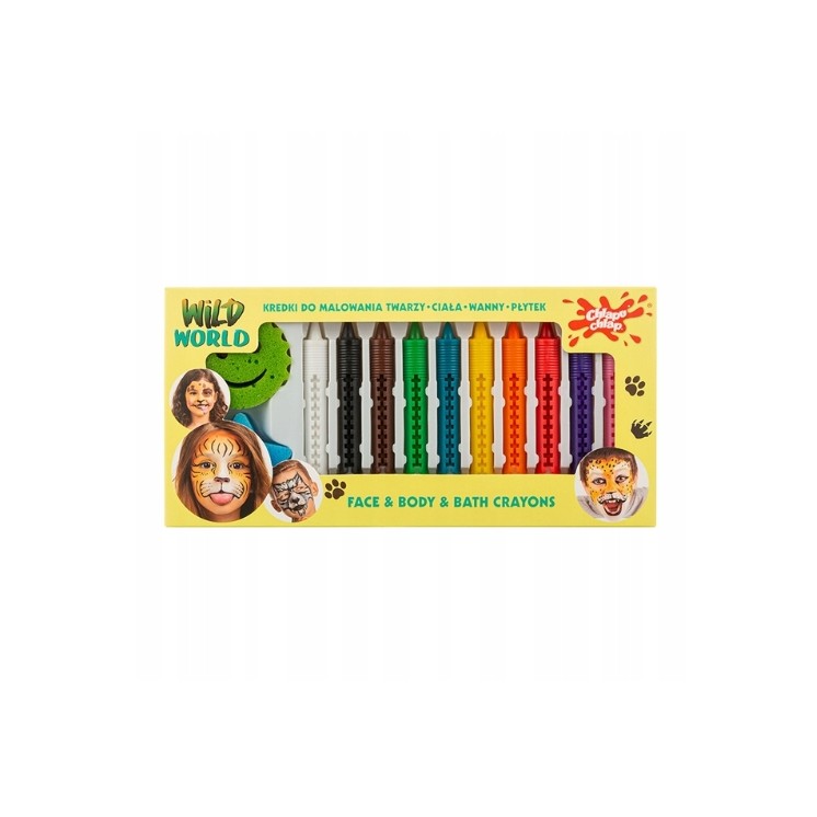 Chlapu Chlap Wild World Face Painting Crayons 10 pcs