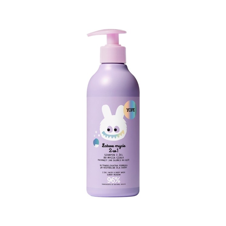 YOPE 2in1 Shampoo-gel for body and hair for children Smells like sun in the meadow 400 ml