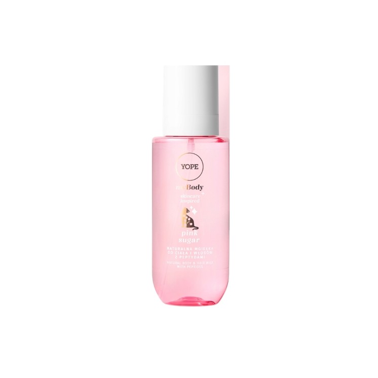 YOPE myBODY naturalna Mgiełka do włosów i ciała Pink Sugar 200 ml