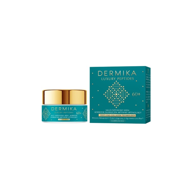 Dermika Luxury Peptides multi-peptydowy Krem aktywnie liftingujący do twarzy 60+ 50 ml