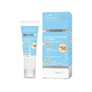 Bielenda Professional SUPREMELAB Hydra Glow Protective Hydro -Face Cream with CC Formula SPF50 40 ml