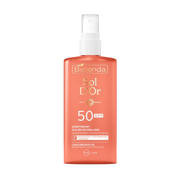 Bielenda Sol D'OR karotenowy Olejek do opalania SPF50 150 ml