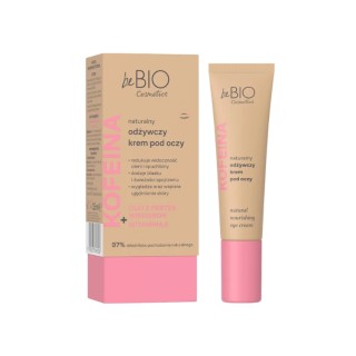Натуральний поживний крем для шкіри навколо очей з кофеїном BeBio Cosmetics 15 мл