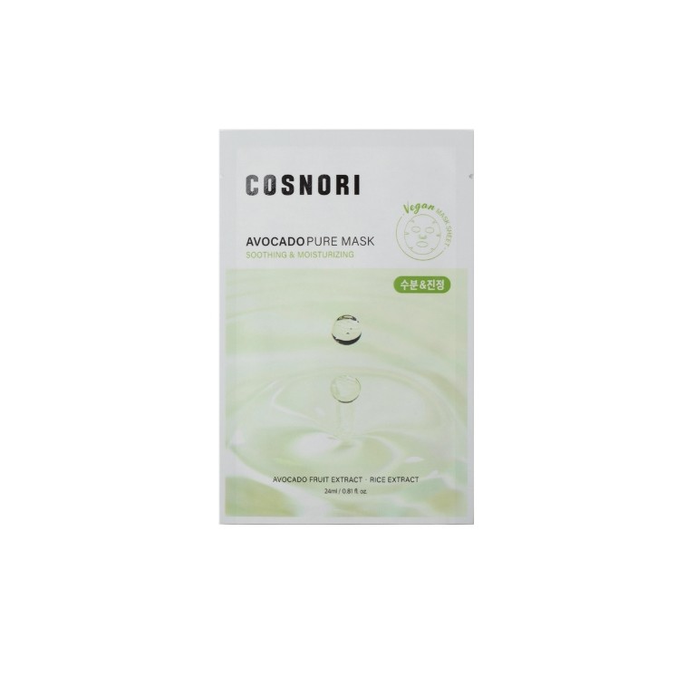 Поживна тканинна маска Cosnori Avocado Pure Mask 24 мл