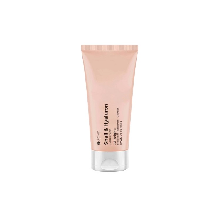 Jkosmec All Bright Cleansing Foam Регенеруюча пінка для очищення обличчя з Snail та Hyaluron 180 мл