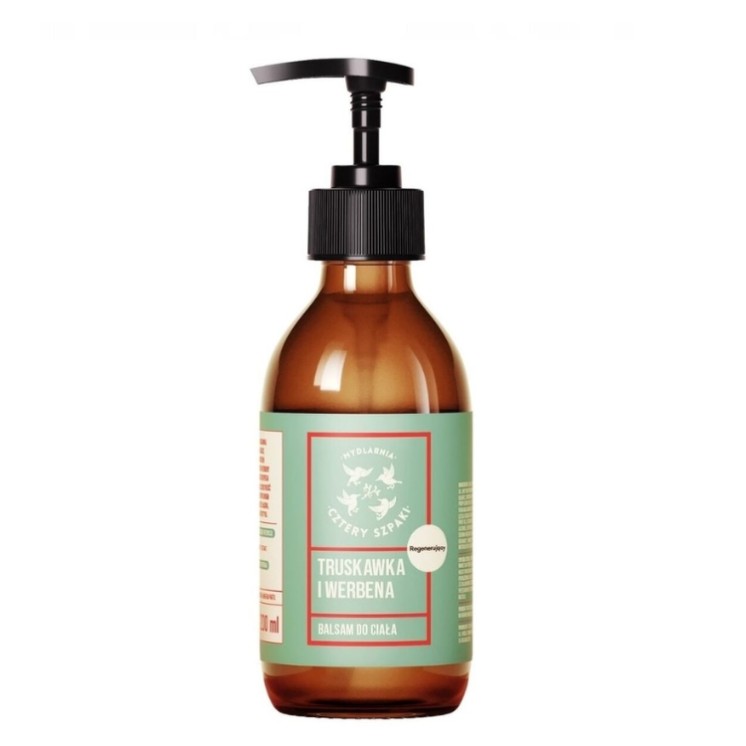 Mydlarnia Cztery Szpaki Regenerating Body Balm Strawberry and Verbena 200 ml