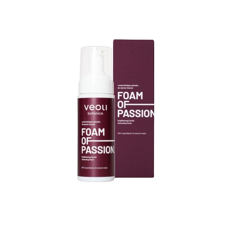 Освітлююча пінка для очищення обличчя Veoli Botanica Foam of Passion 150 мл