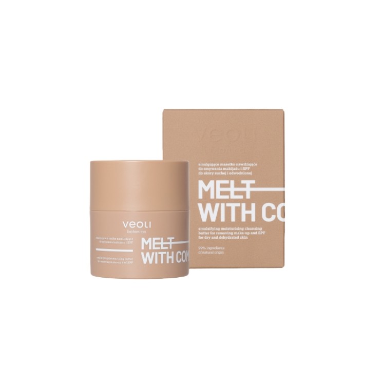 Veoli Botanica Melt with Comfort емульсійна зволожуюча мазь для зняття макіяжу з SPF 40 г