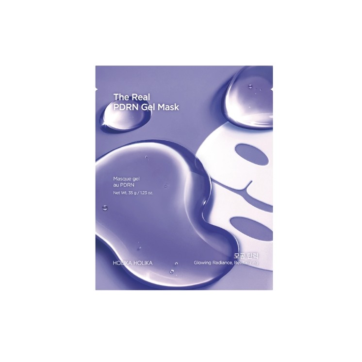 Holika Holika The Real PDRN Gel Mask Інтенсивно зволожуюча та розгладжувальна тканинна маска 35 г