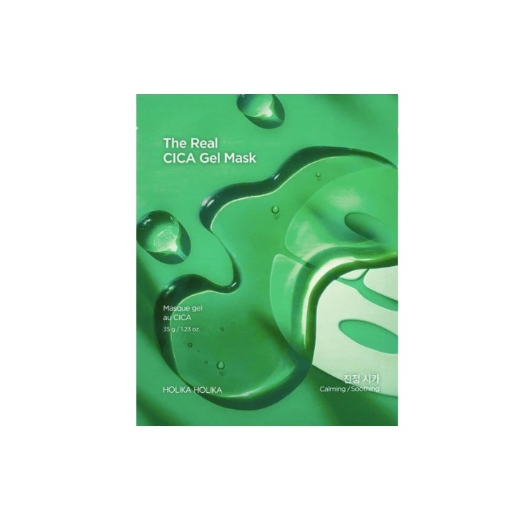 Holika Holika The Real Cica Gel Mask Інтенсивно заспокійлива та розслаблююча тканинна маска 35 г