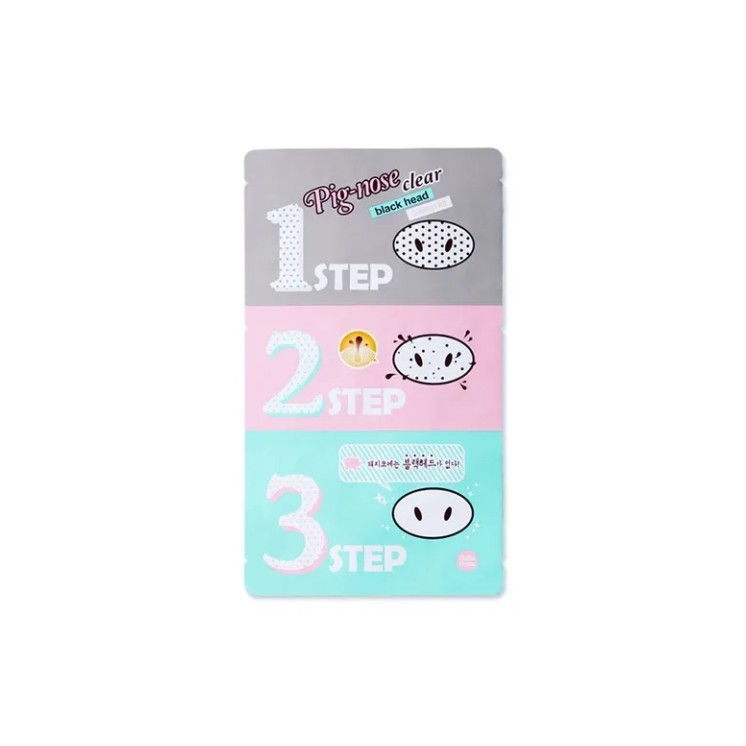 clear маска для носа Holika Holika Pignose від black вугрів за 3 кроки
