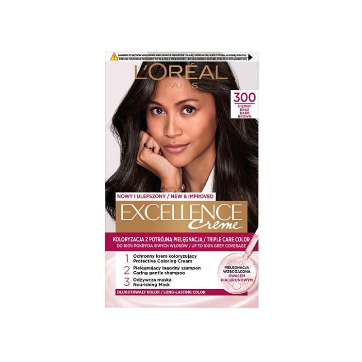 Фарба для волосся L'oreal Excellence Creme /3оо/ Темно-коричневий