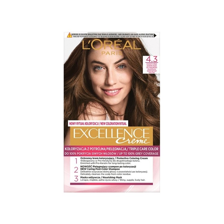 L'oreal Excellence Creme Hair dye /4.3/ Golden Brown