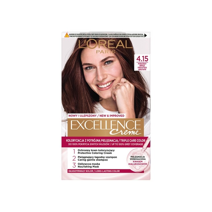 Фарба для волосся L'oreal Excellence Creme /4.15/ Морозний коричневий