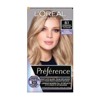 Фарба для волосся L'oreal Preference /8.1/ Світлий попелястий Blond
