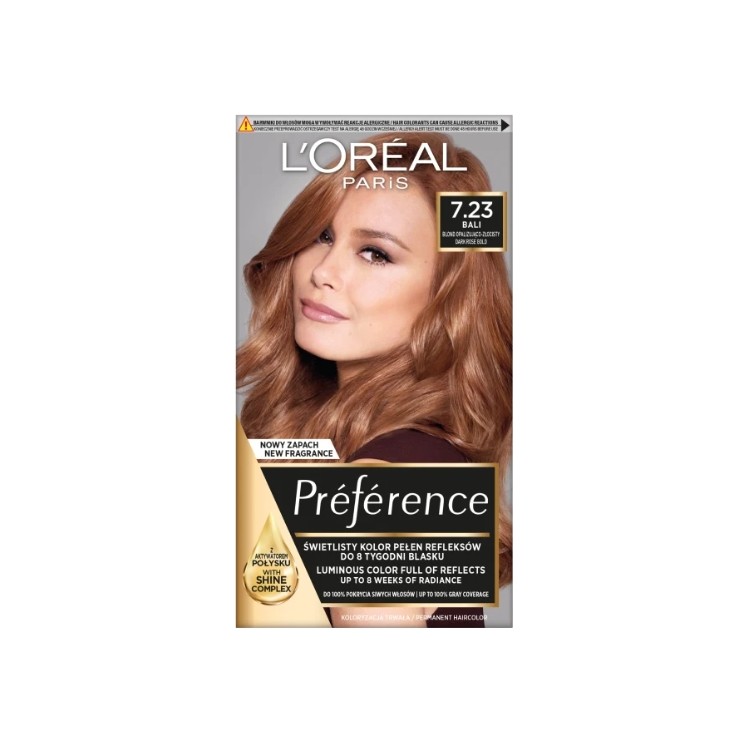 Фарба для волосся L'oreal Preference /7.23/ Blond Опалесцентно-золотистий Глибоке Rose Gold