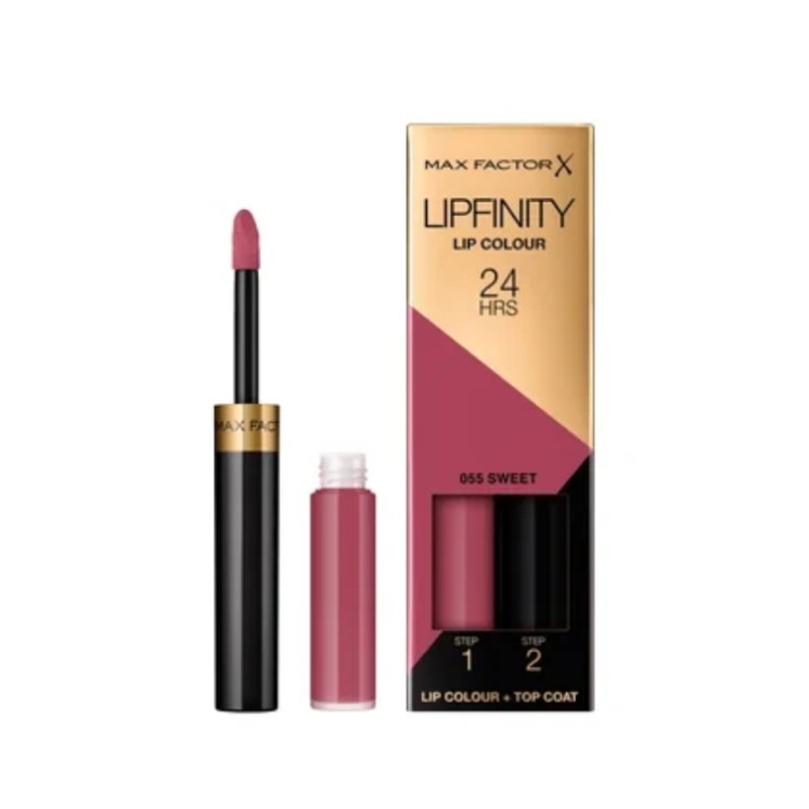 Стійка помада Max Factor Lipfinity Lip Colour з системою Permawear /55/ Sweet 2.3 мл + 1.9 г