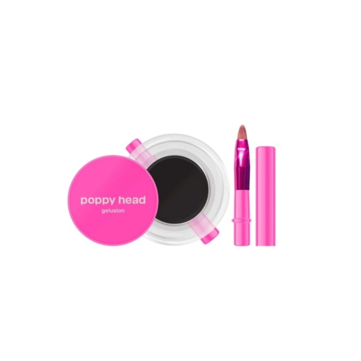 Eyeliner Poppy Head Gelusion з пензликом /01/ Darkspell 5 g