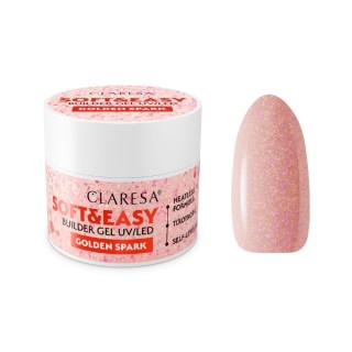 Гель для нарощування нігтів Claresa Soft & Easy Golden Spark 45 г