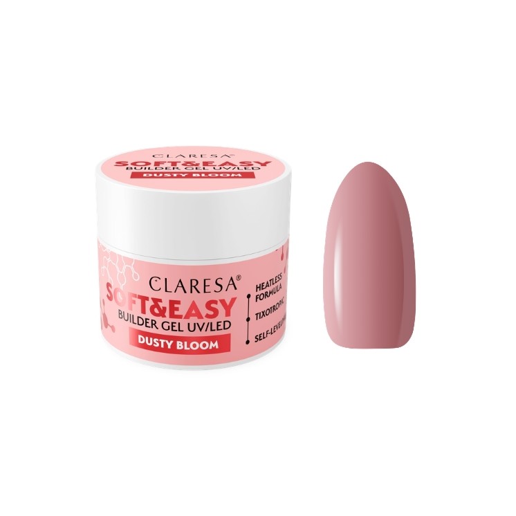 Гель для нарощування нігтів Claresa Soft & Easy Dusty Bloom 45 г