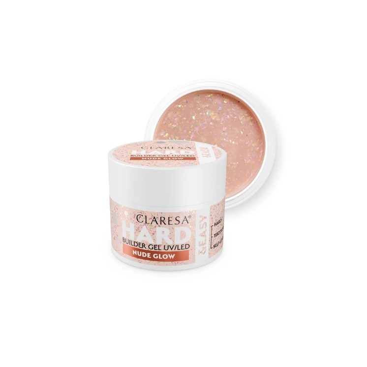 Гель для нарощування нігтів Claresa Hard & Easy Nude Glow 12 г