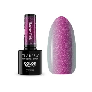 Гібридний лак для нігтів Claresa Alchemy Illusion Pink 5