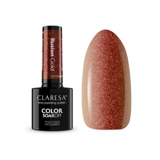 Гібридний лак для нігтів Claresa Alchemy Illusion Gold 5