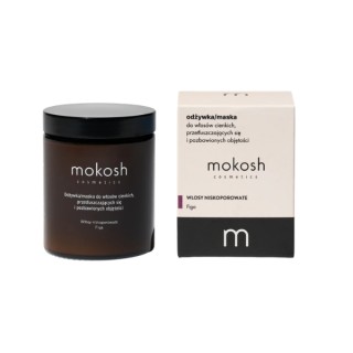 Mokosh Odżywka/Maska do włosów niskoporowatych, cienkich i pozbawionych objętości Figa 180 ml