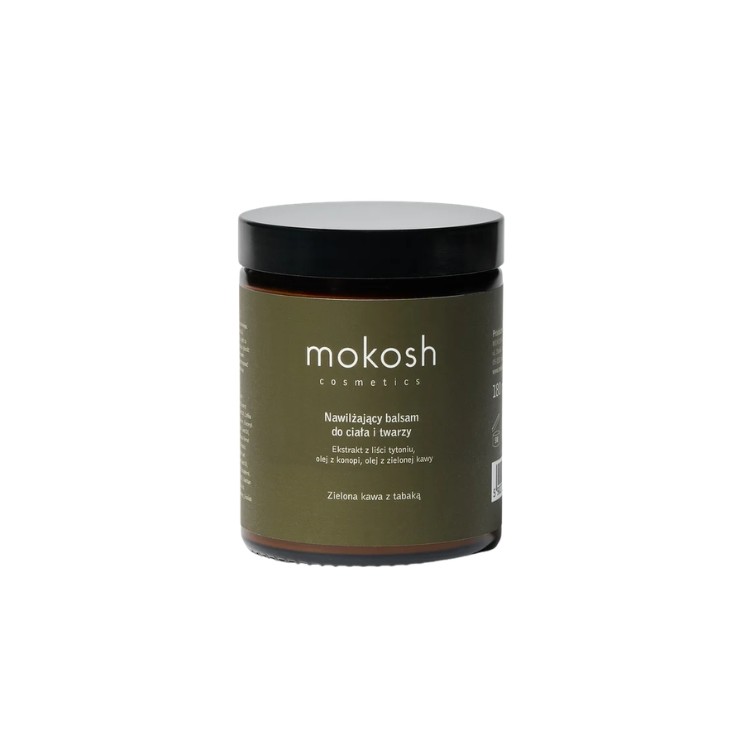 Mokosh nawilżający Balsam do ciała Zielona kawa i Tabaka 180 ml
