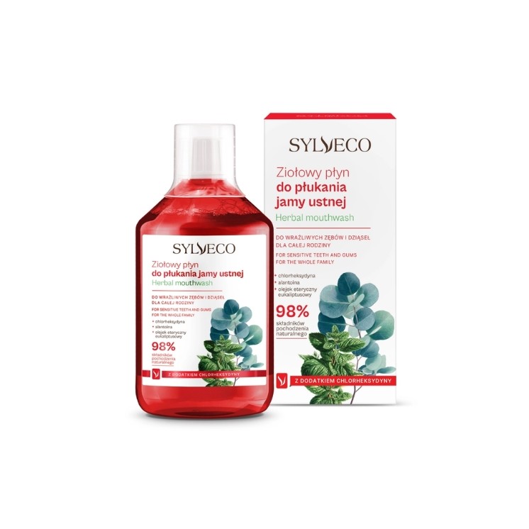 Sylveco Herbal Mouthwash with Chlorhexidine 500 ml