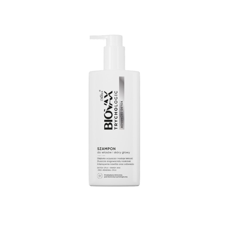 L'biotica BIOVAX Trychologic Advanced Detox Шампунь для волосся та шкіри голови 200 мл