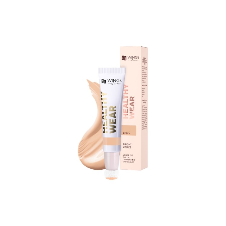 AA Wings of Color Healthy Wear Bright Awake Korektor rozjaśniający cienie pod oczami Peach 13 ml
