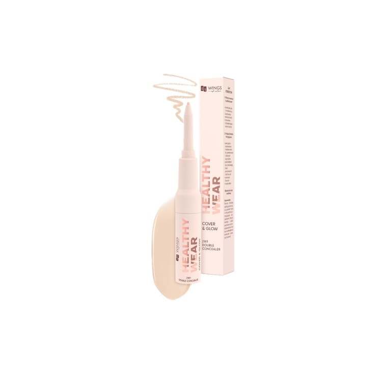AA Wings of Color Healthy Wear Подвійний консилер Cover & Glow Korektor 2w1 /301/ Vanilla 0,2 2 g + 7 г