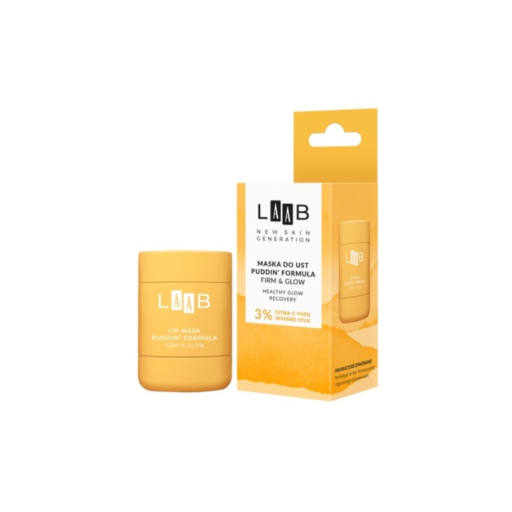 AA LAAB Tetra-C Yuzu Maska do ust Puddin' Formula Firm & Glow 15 g