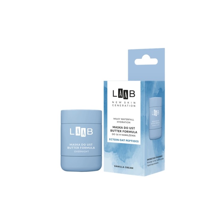 AA LAAB Milky Waterfall Hydration Overnight Butter Formula Maska do ust 15 g