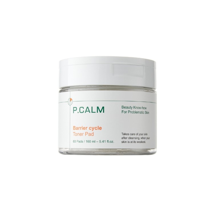 P.Calm Barrier Cycle Toner Pad kojący Tonik do twarzy w płatkach 60 sztuk